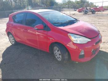  Salvage Toyota Prius c