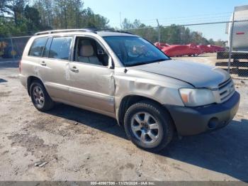  Salvage Toyota Highlander