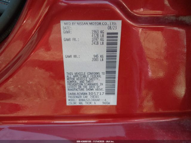 Nissan Altima Sr Fwd Image 13