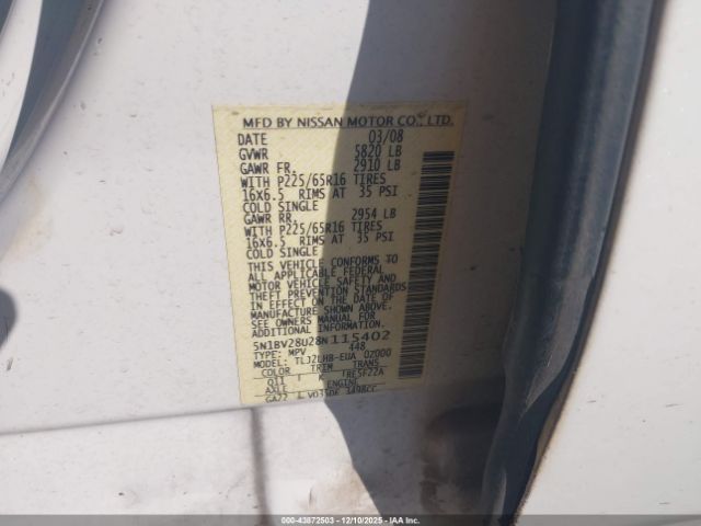 Nissan Quest 3.5 S Image 8