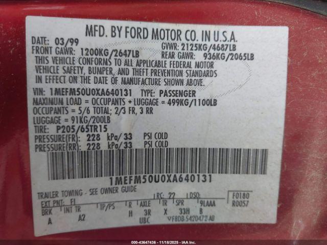 Mercury Sable Gs Image 3