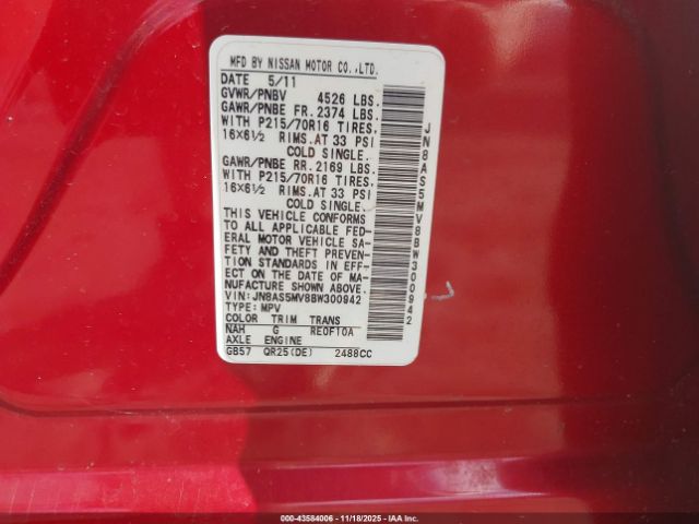 Nissan Rogue S Image 8