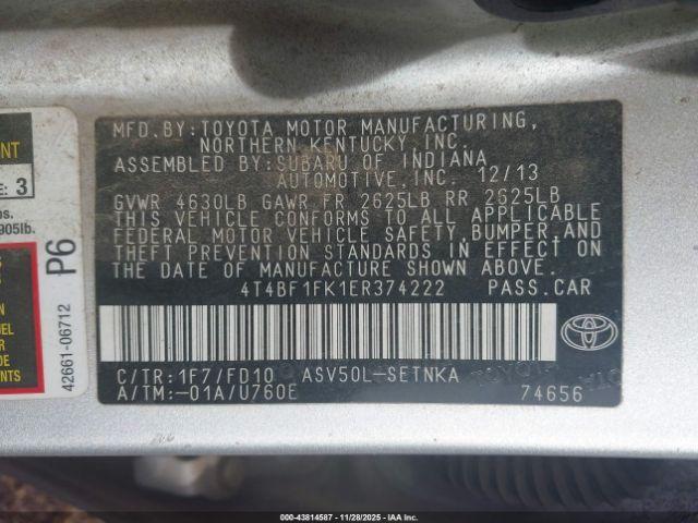 Toyota Camry Le Image 10