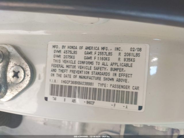 Honda Accord 3.5 Ex-l Image 9